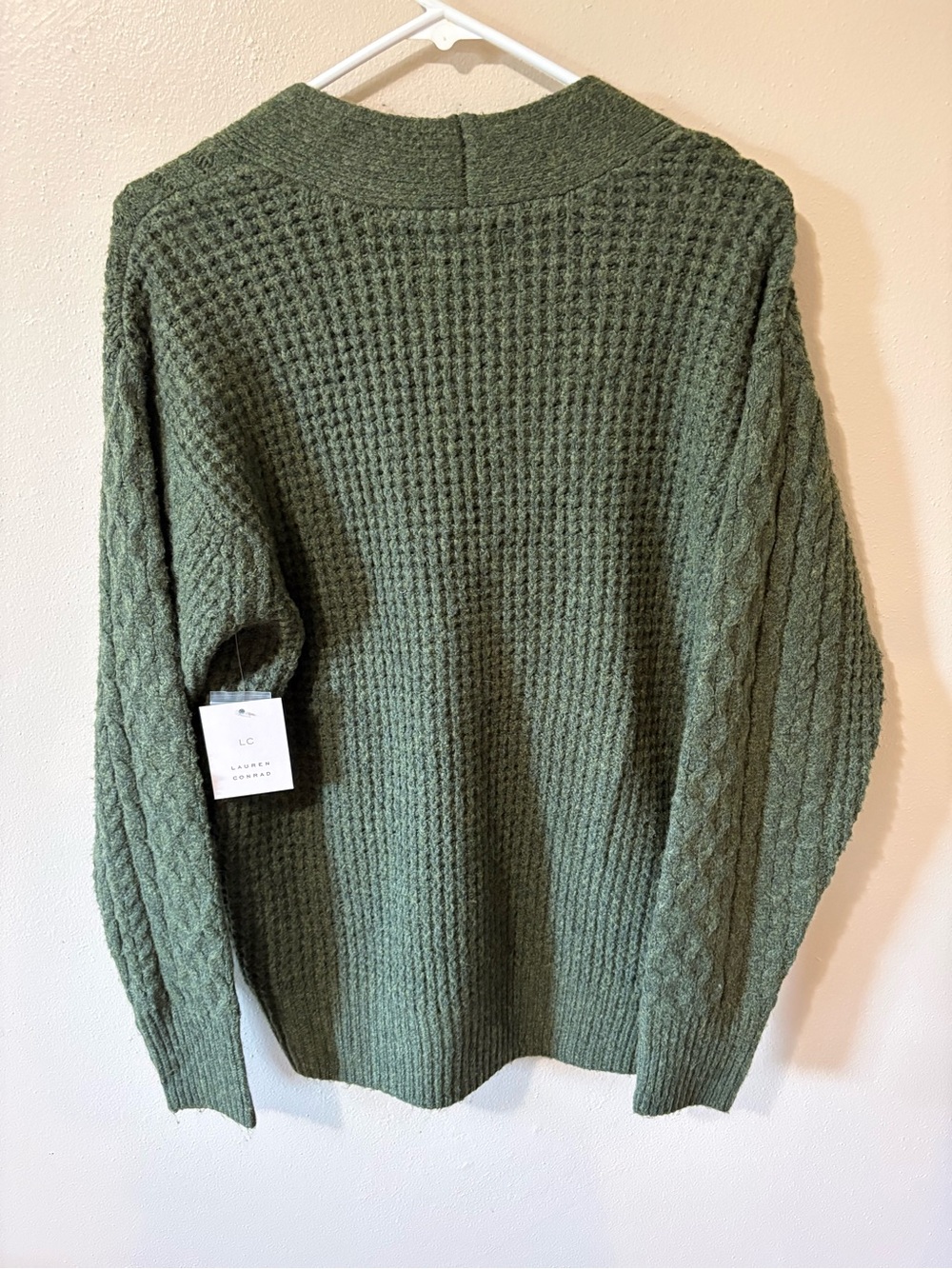 LC Lauren Conrad Cabled Sweater Cardigan Womens size Small NWT!! - Picture 2 of 6